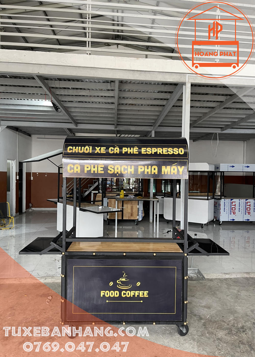 Xe cà phê bằng sắt đẹp
