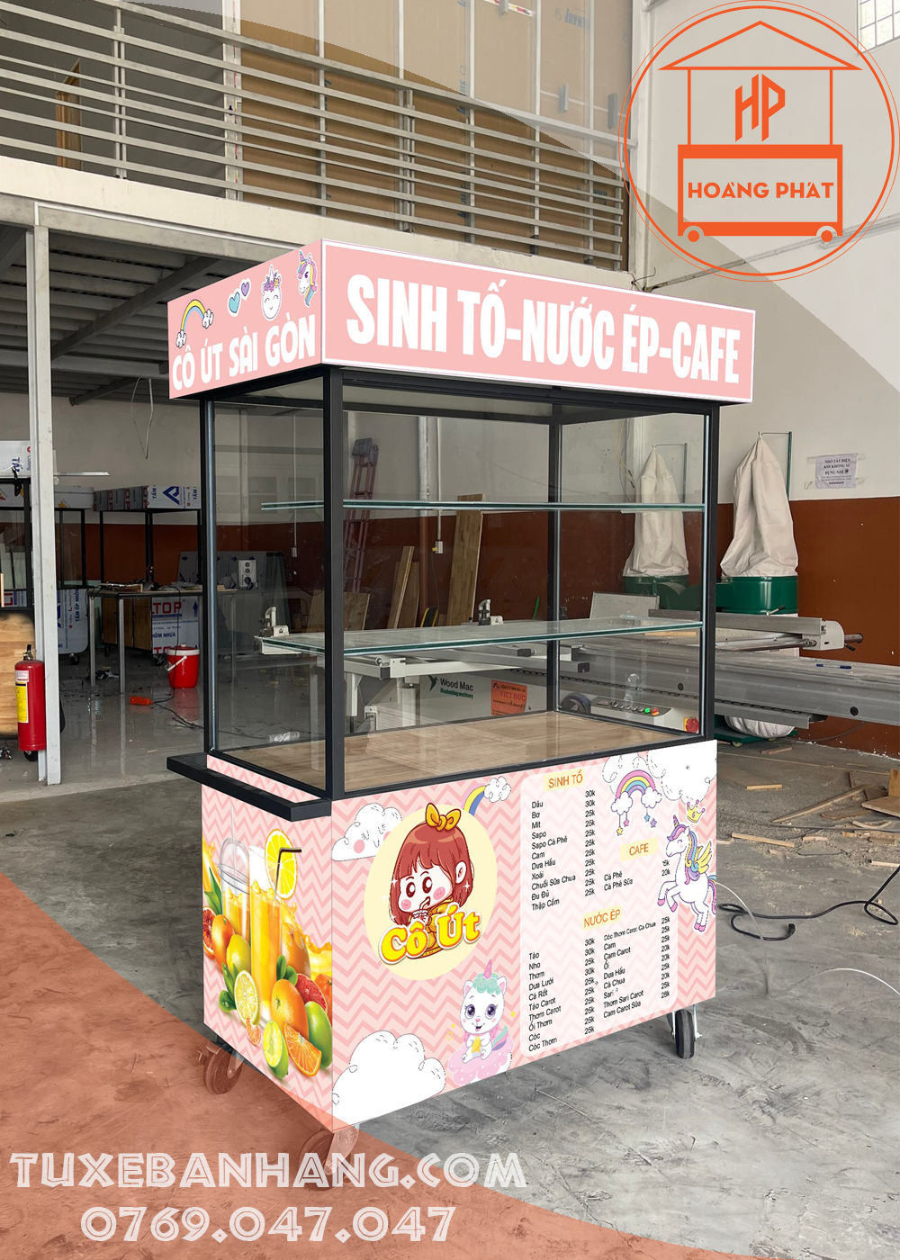 Mẫu xe trà sữa đẹp