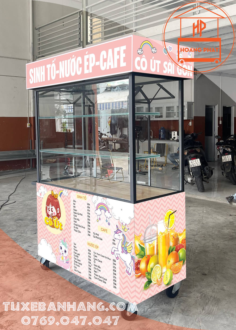Mẫu xe trà sữa đẹp