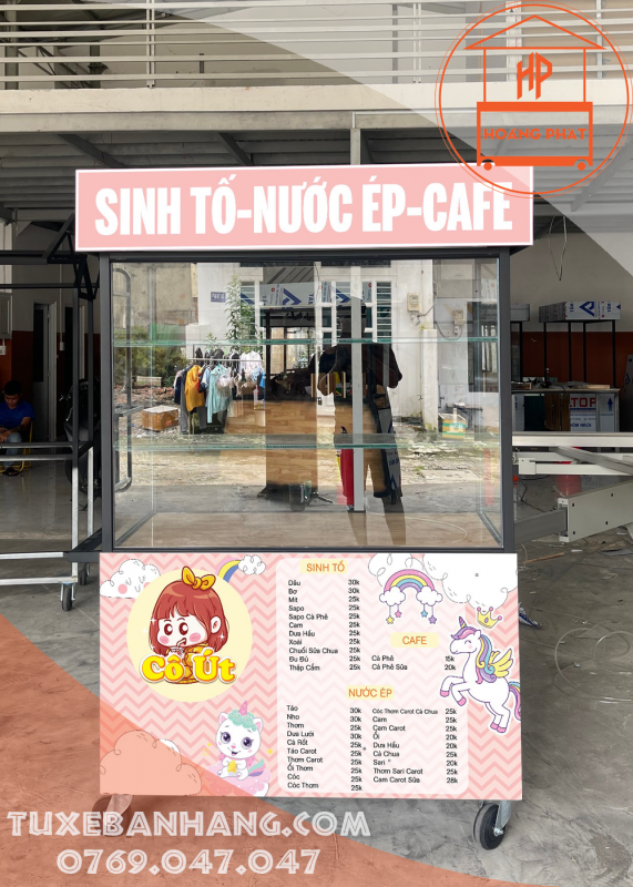 Mẫu xe trà sữa đẹp