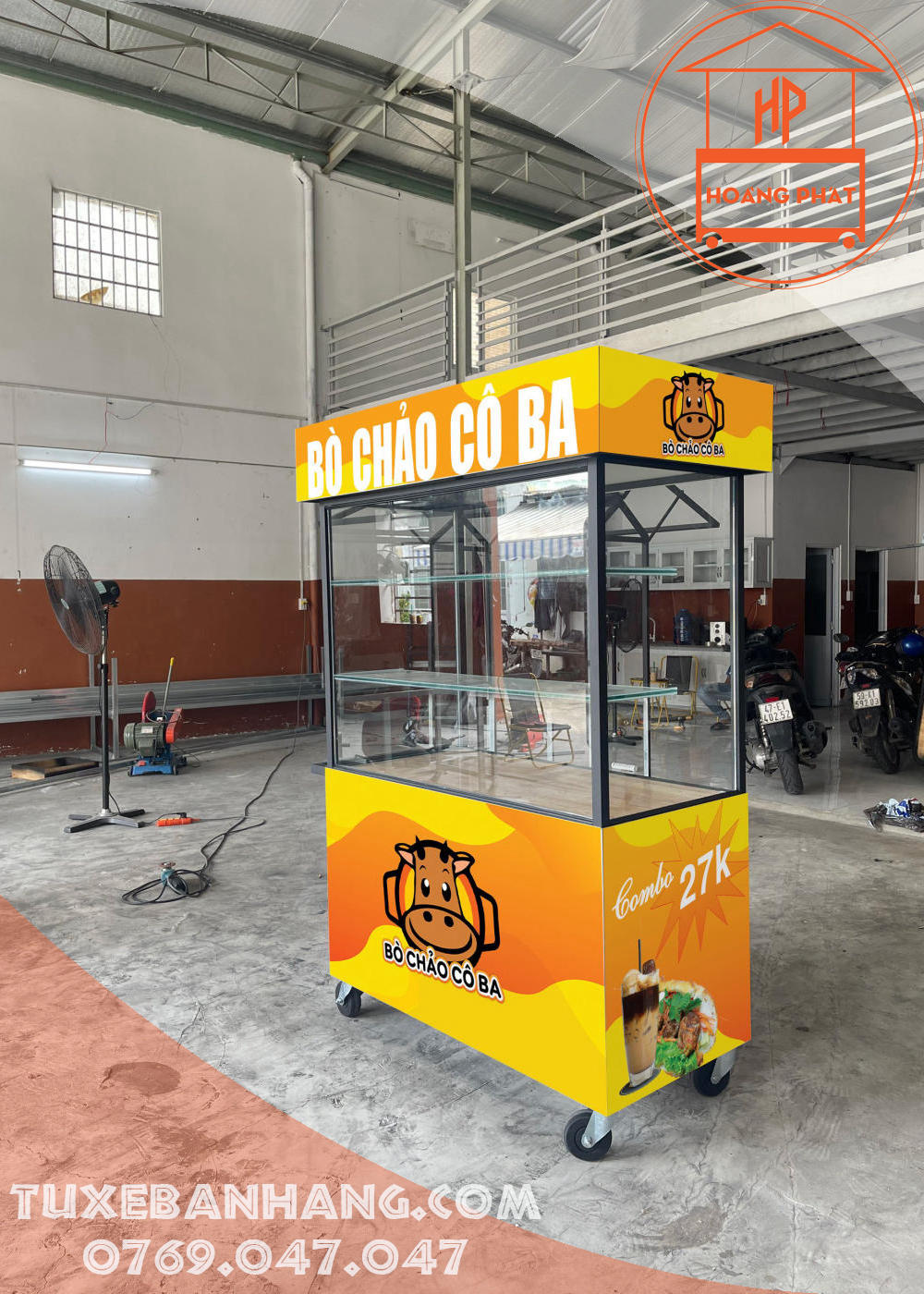 Mẫu xe bán bánh mì đẹp