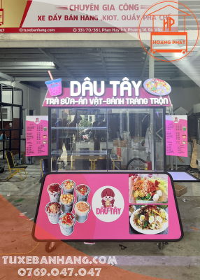 Xe bán trà sữa đẹp