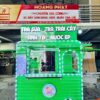 Kiot Trà Sữa Xanh Lá 2mx1m8x2m XBH722